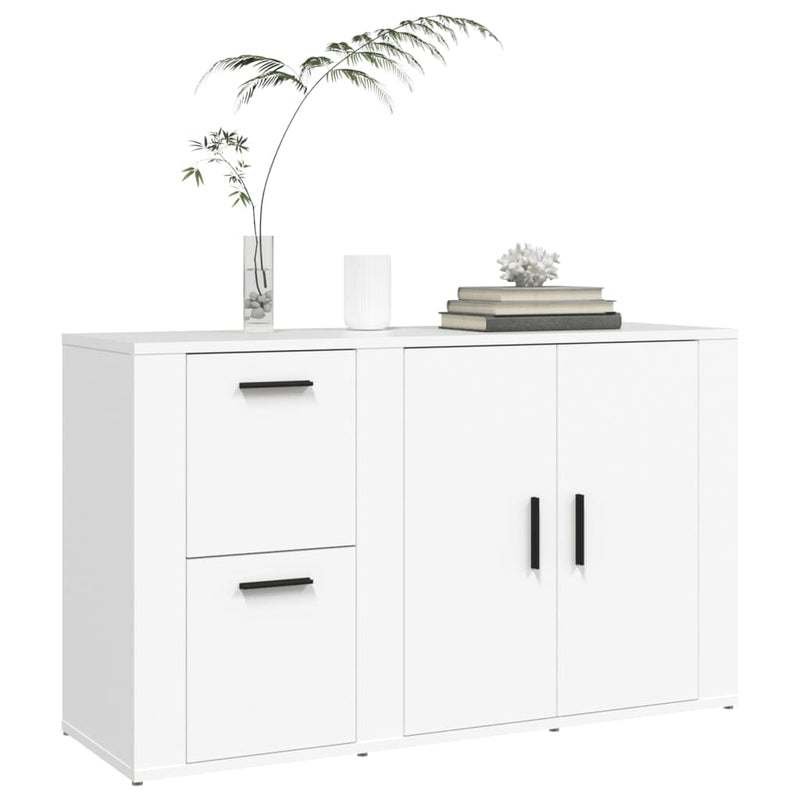 vidaXL fehér szerelt fa tálalószekrény 100x33x59,5 cm