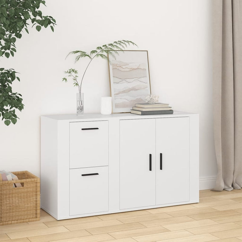 vidaXL fehér szerelt fa tálalószekrény 100x33x59,5 cm
