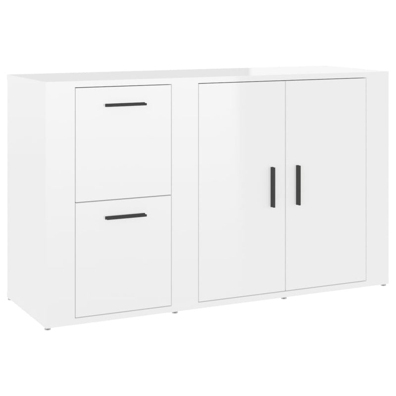 vidaXL magasfényű fehér szerelt fa tálalószekrény 100 x 33 x 59,5 cm