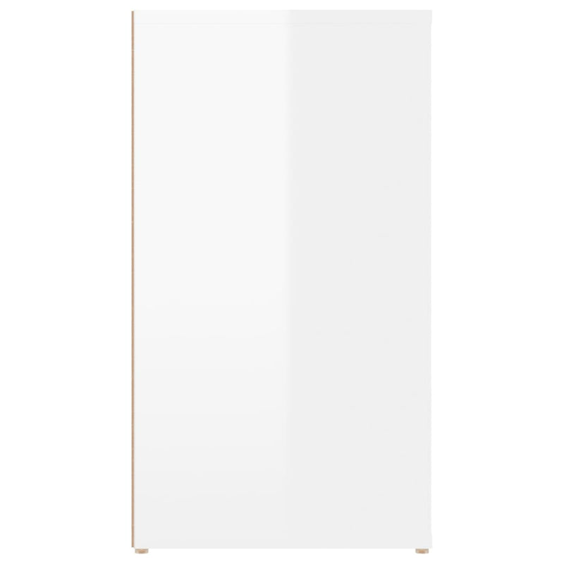 vidaXL magasfényű fehér szerelt fa tálalószekrény 100 x 33 x 59,5 cm
