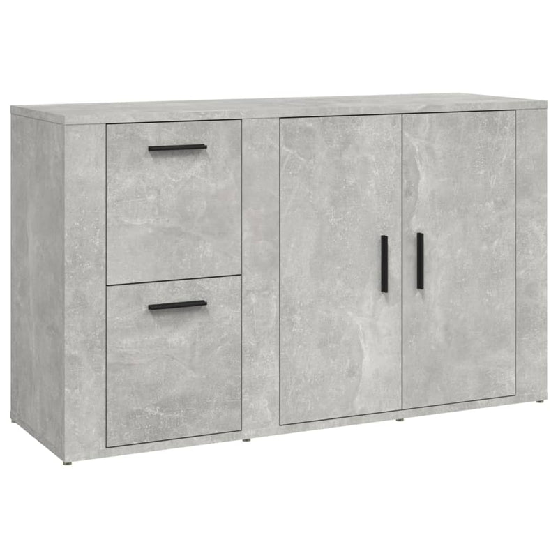 vidaXL betonszürke szerelt fa tálalószekrény 100x33x59,5 cm