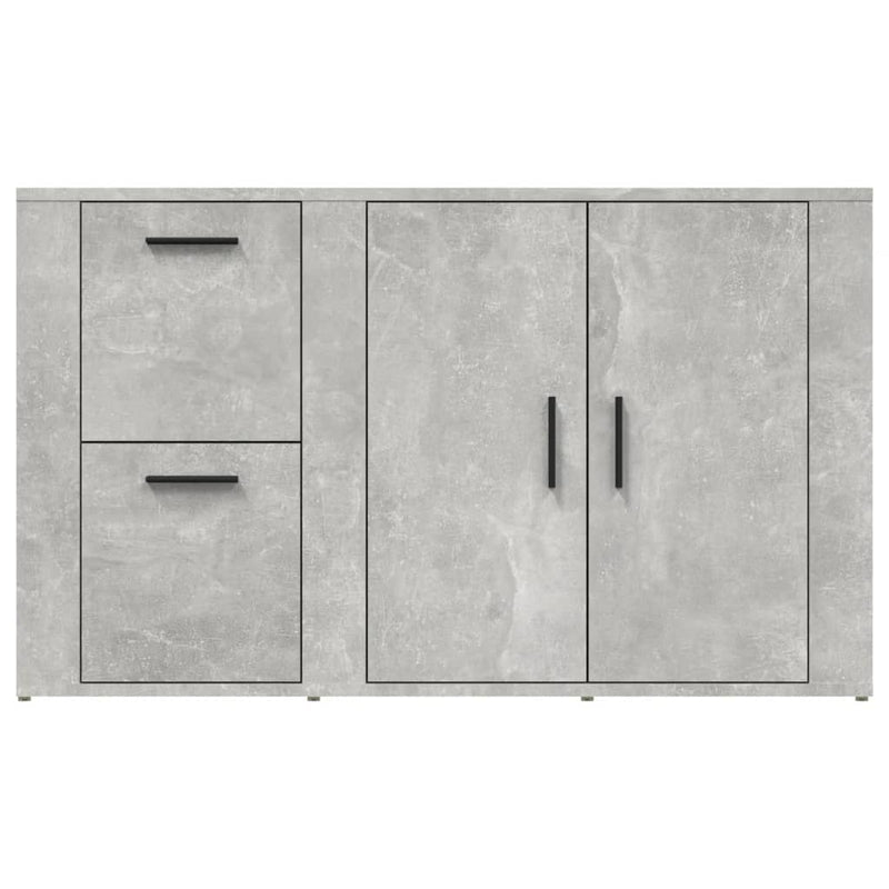 vidaXL betonszürke szerelt fa tálalószekrény 100x33x59,5 cm