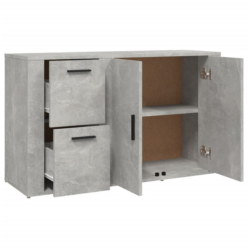 vidaXL betonszürke szerelt fa tálalószekrény 100x33x59,5 cm