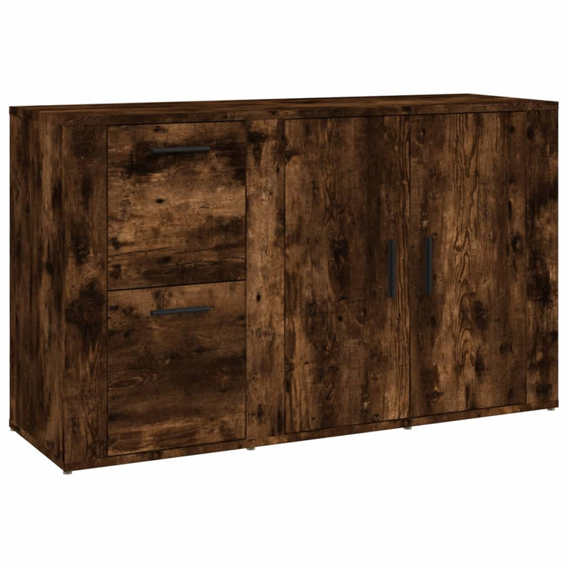 vidaXL füstös tölgy színű szerelt fa tálalószekrény 100x33x59,5 cm