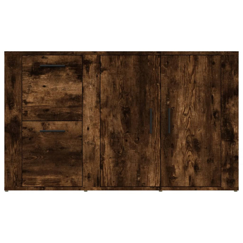 vidaXL füstös tölgy színű szerelt fa tálalószekrény 100x33x59,5 cm