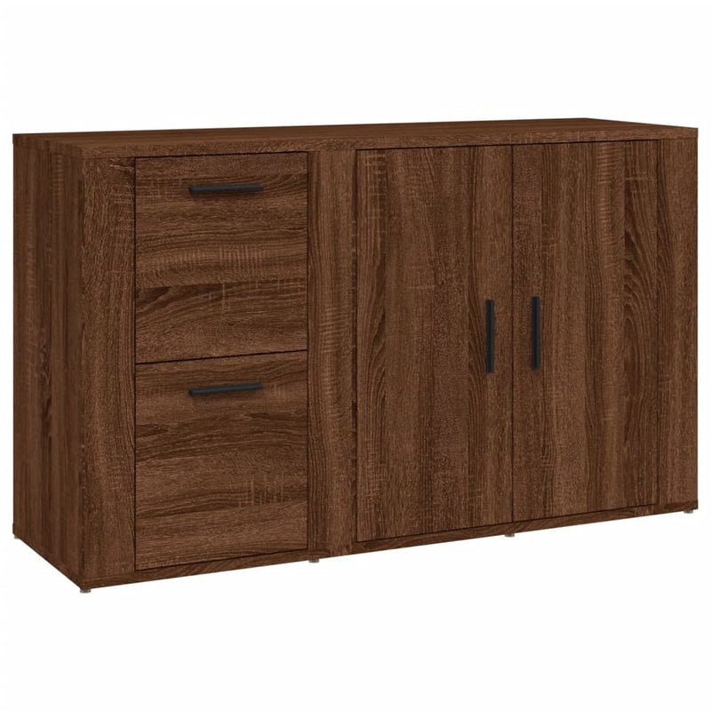 vidaXL barna tölgyszínű szerelt fa tálalószekrény 100x33x59,5 cm
