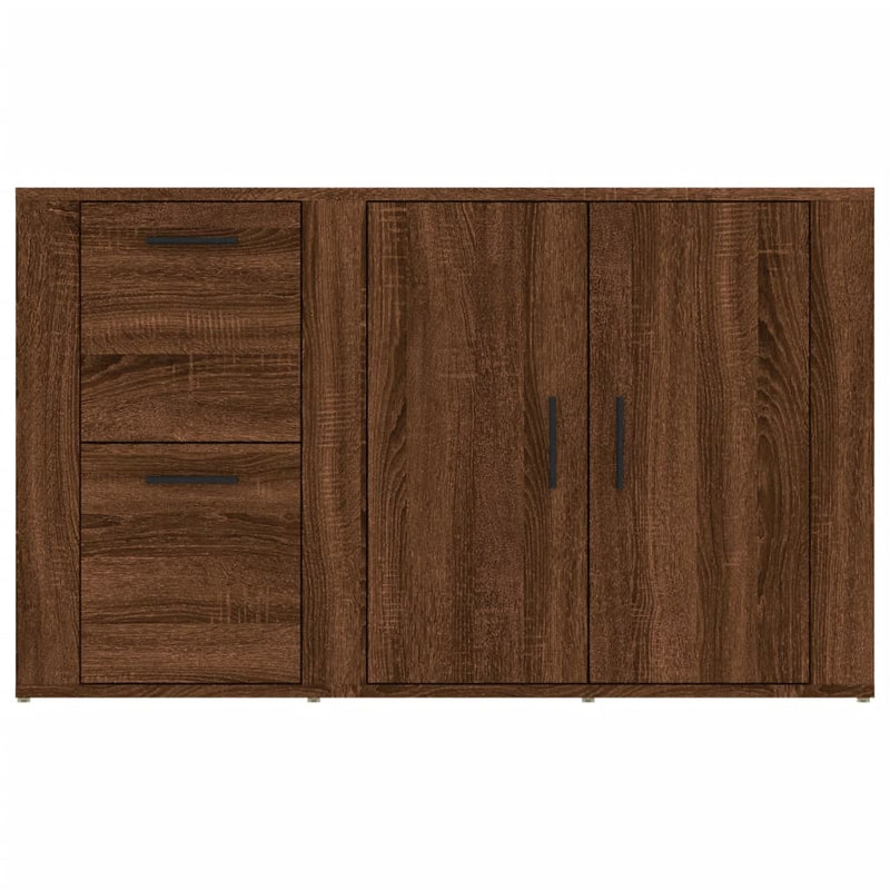 vidaXL barna tölgyszínű szerelt fa tálalószekrény 100x33x59,5 cm