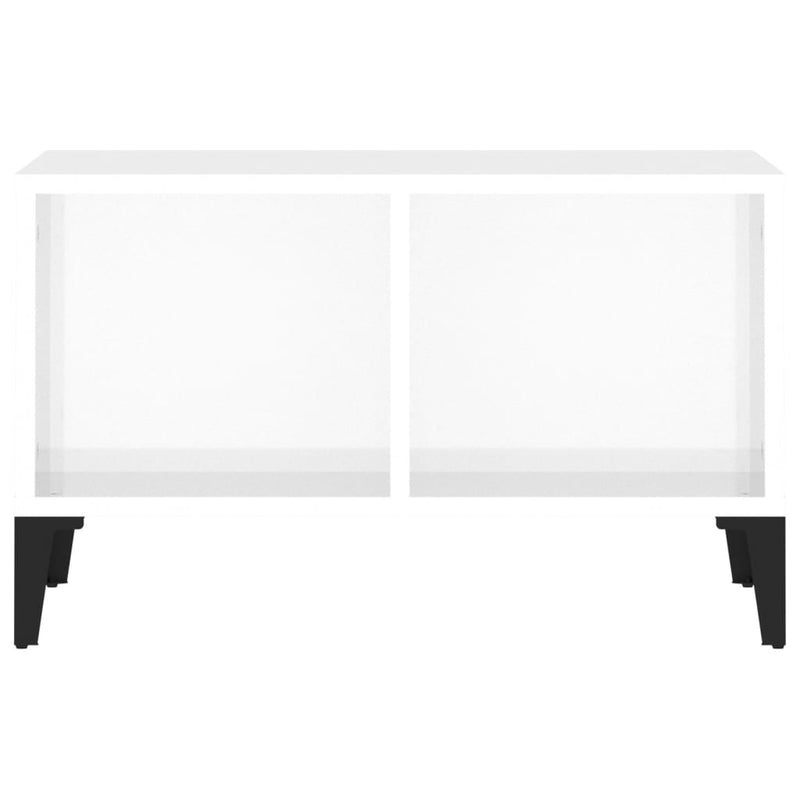 vidaXL magasfényű fehér szerelt fa dohányzóasztal 60 x 50 x 36,5 cm