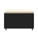 vidaXL 2 db fekete polyrattan kerti lábtartó párnákkal