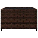 vidaXL 3 részes barna polyrattan kerti ülőgarnitúra párnával