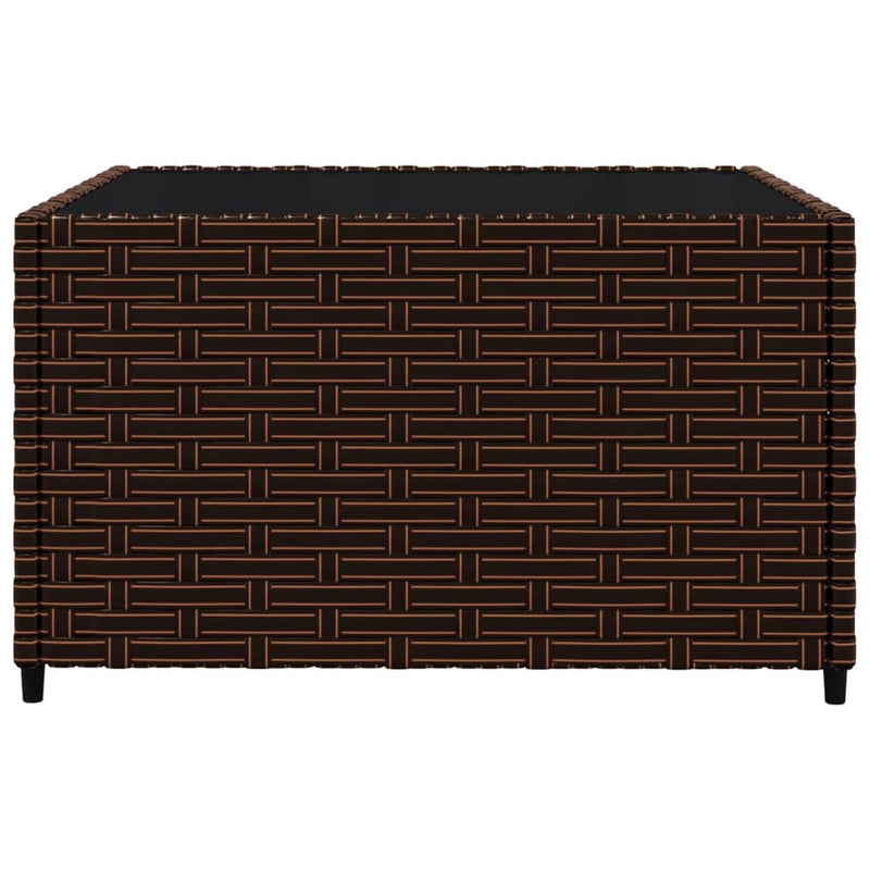 vidaXL 3 részes barna polyrattan kerti ülőgarnitúra párnával