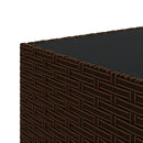 vidaXL 3 részes barna polyrattan kerti ülőgarnitúra párnával