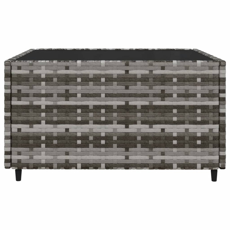 vidaXL 4 részes szürke polyrattan kerti ülőgarnitúra párnákkal