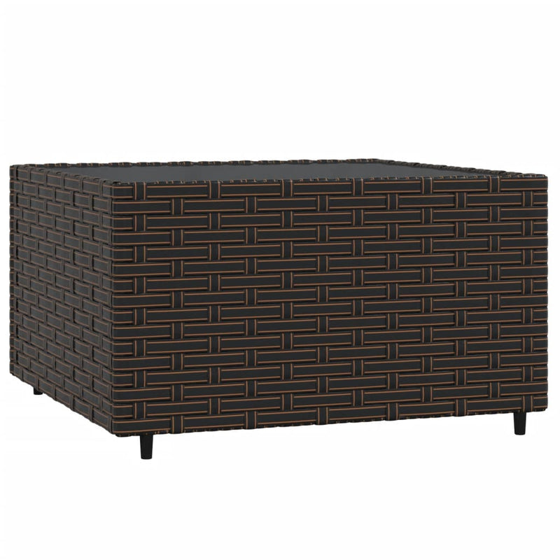 vidaXL 4 részes barna polyrattan kerti ülőgarnitúra párnákkal