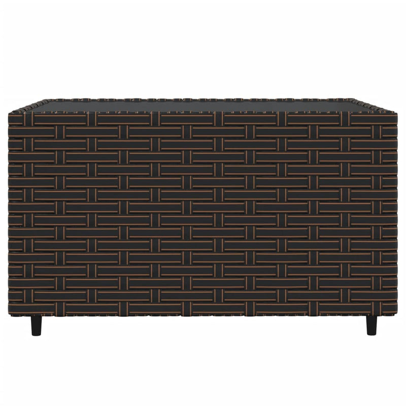 vidaXL 4 részes barna polyrattan kerti ülőgarnitúra párnákkal