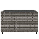 vidaXL 4 részes szürke polyrattan kerti ülőgarnitúra párnákkal