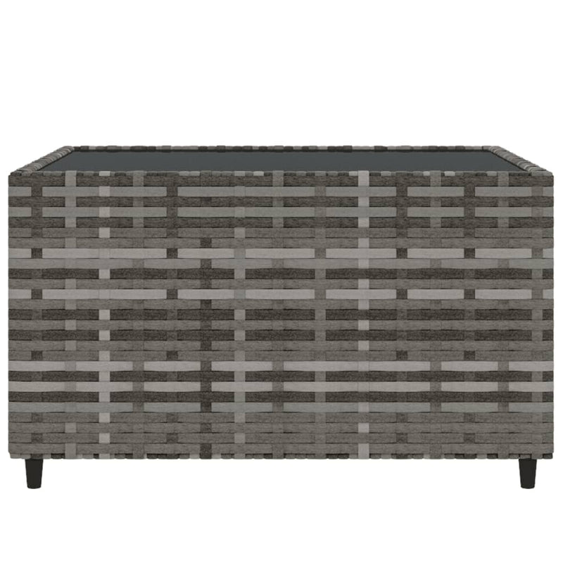 vidaXL 4 részes szürke polyrattan kerti ülőgarnitúra párnákkal