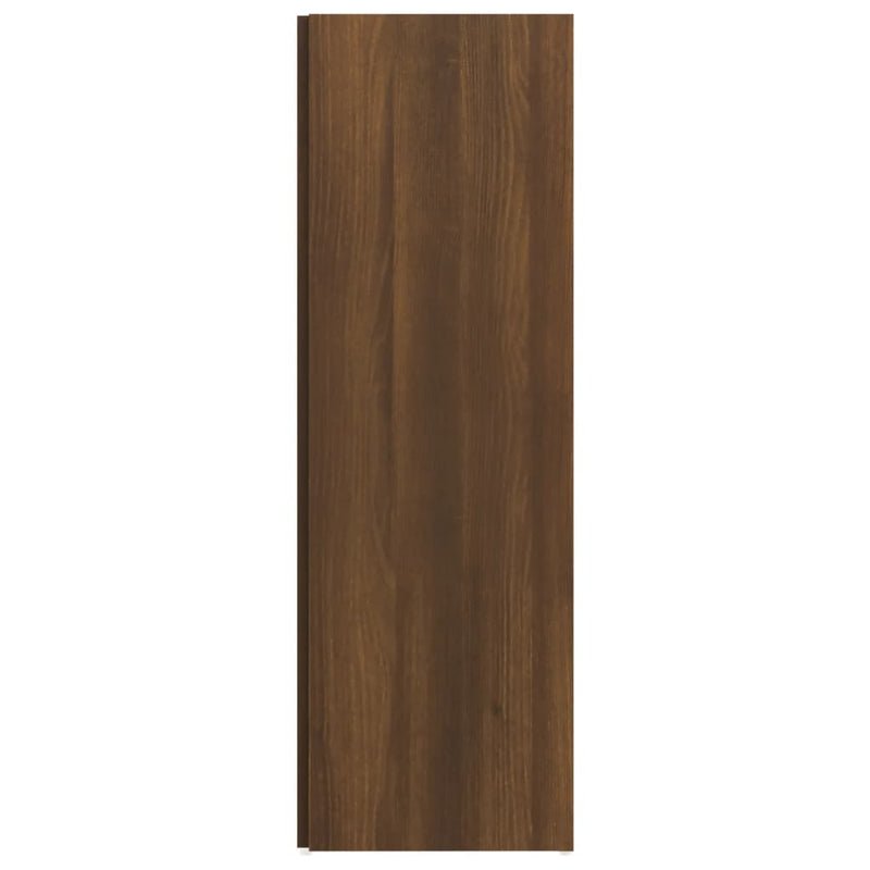 vidaXL barna tölgy színű szerelt fa sarokszekrény 33 x 33 x 100 cm