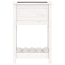 vidaXL fehér tömör fenyőfa növénytartó polccal 54 x 34,5 x 81 cm