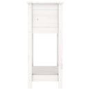 vidaXL fehér tömör fenyőfa növénytartó polccal 54 x 34,5 x 81 cm