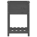 vidaXL szürke tömör fenyőfa növénytartó polccal 54 x 34,5 x 81 cm