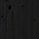 vidaXL fekete tömör fenyőfa növénytartó polccal 82,5x34,5x81 cm