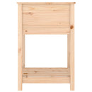 vidaXL tömör fenyőfa növénytartó polccal 54x54x81 cm