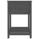 vidaXL szürke tömör fenyőfa növénytartó polccal 82,5x54x81 cm