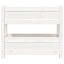 vidaXL fehér tömör fenyőfa növénytartó 77x25x66 cm