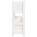 vidaXL fehér tömör fenyőfa növénytartó 77x25x66 cm