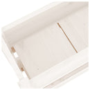 vidaXL fehér tömör fenyőfa növénytartó 77x25x66 cm