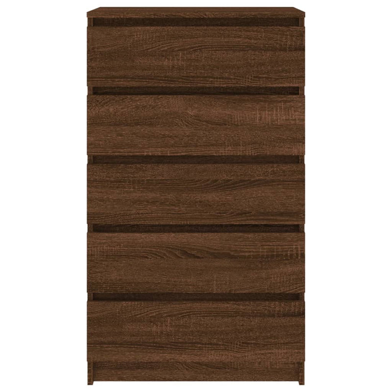 vidaXL barna tölgy szerelt fa fiókos szekrény 60 x 36 x 103 cm