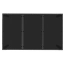 vidaXL fekete polyrattan üveglapos kerti asztal 150 x 90 x 75 cm