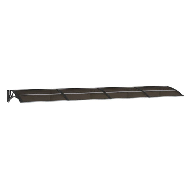 vidaXL fekete polikarbonát ajtóelőtető 350 x 75 cm
