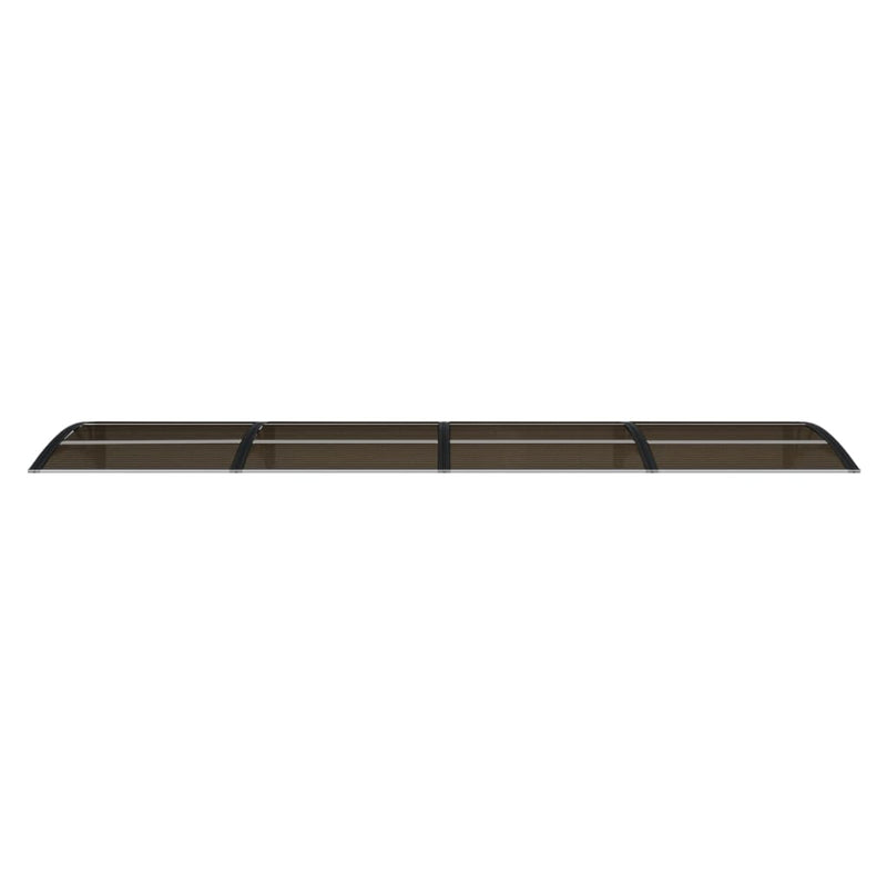 vidaXL fekete polikarbonát ajtóelőtető 350 x 75 cm