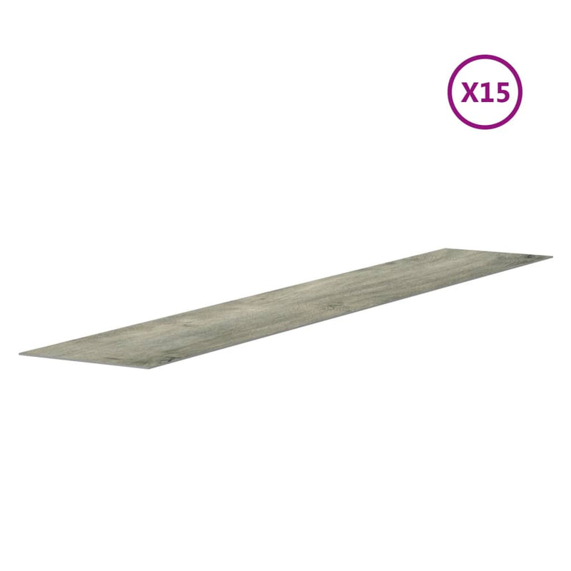 vidaXL szürke fa megjelenésű PVC fali panel 2,06 m²