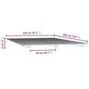 vidaXL fehér tömör fenyőfa ágykeret 120 x 200 cm