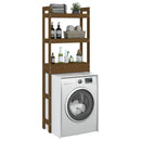 vidaXL mézbarna tömör fenyőfa fürdőszoba állvány 63x26x171 cm