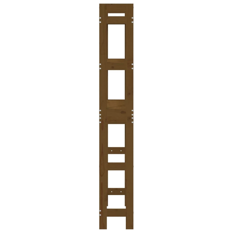 vidaXL mézbarna tömör fenyőfa fürdőszoba állvány 63x26x171 cm