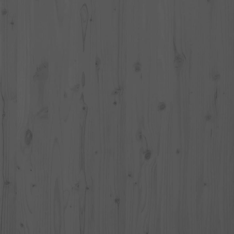 vidaXL szürke tömör fenyőfa fali fejtámla 106 x 3 x 91,5 cm