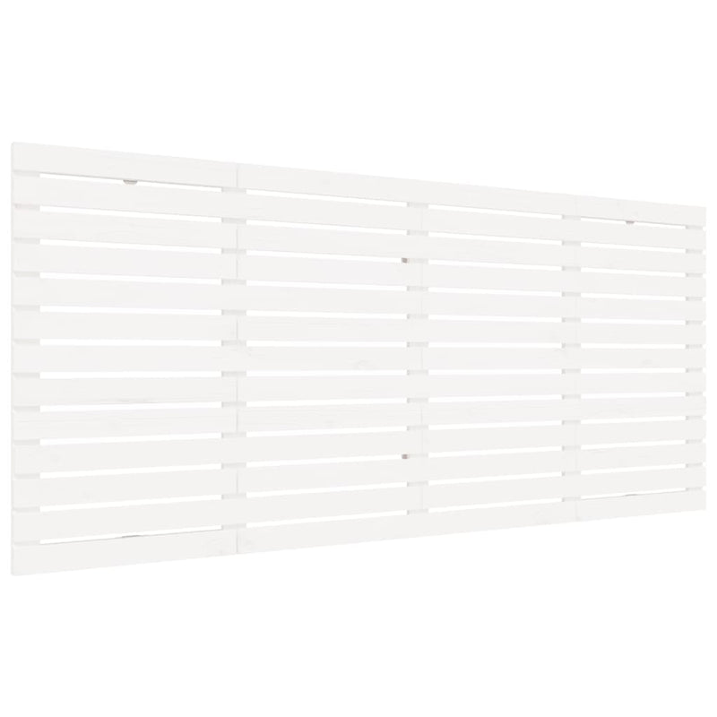 vidaXL fehér tömör fenyőfa fali fejtámla 206 x 3 x 91,5 cm