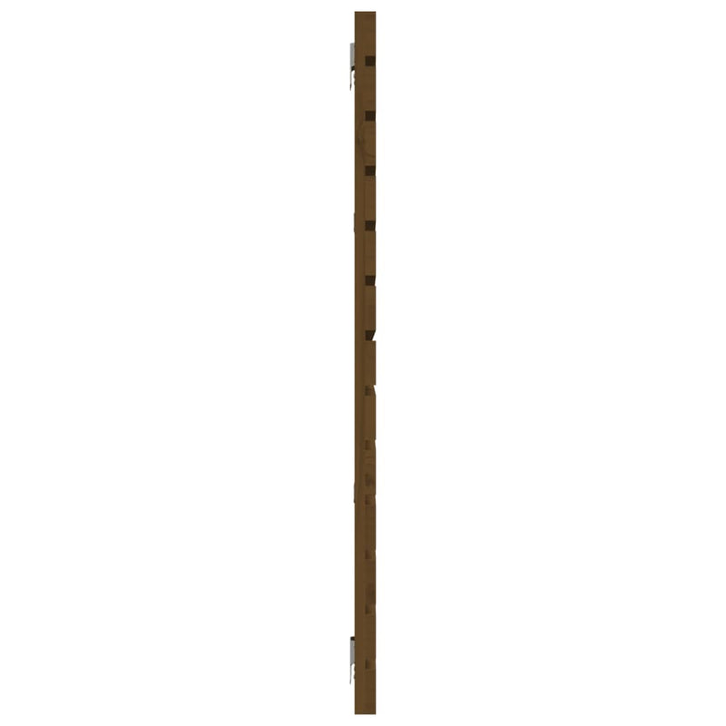 vidaXL mézbarna tömör fenyőfa fali fejtámla 206 x 3 x 91,5 cm