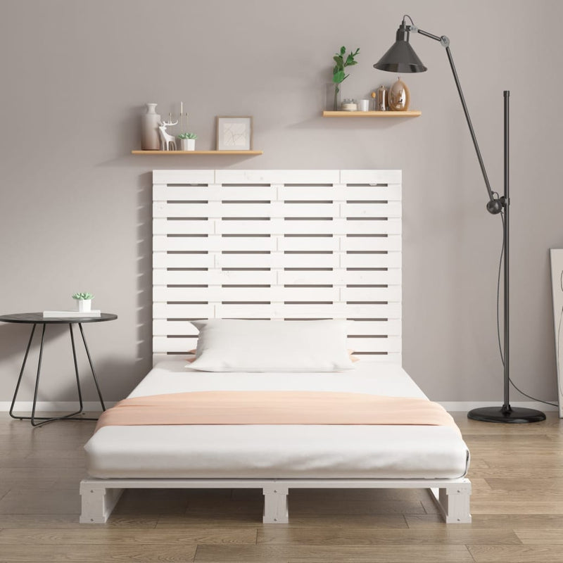 vidaXL fehér tömör fenyőfa fali fejtámla 96 x 3 x 91,5 cm