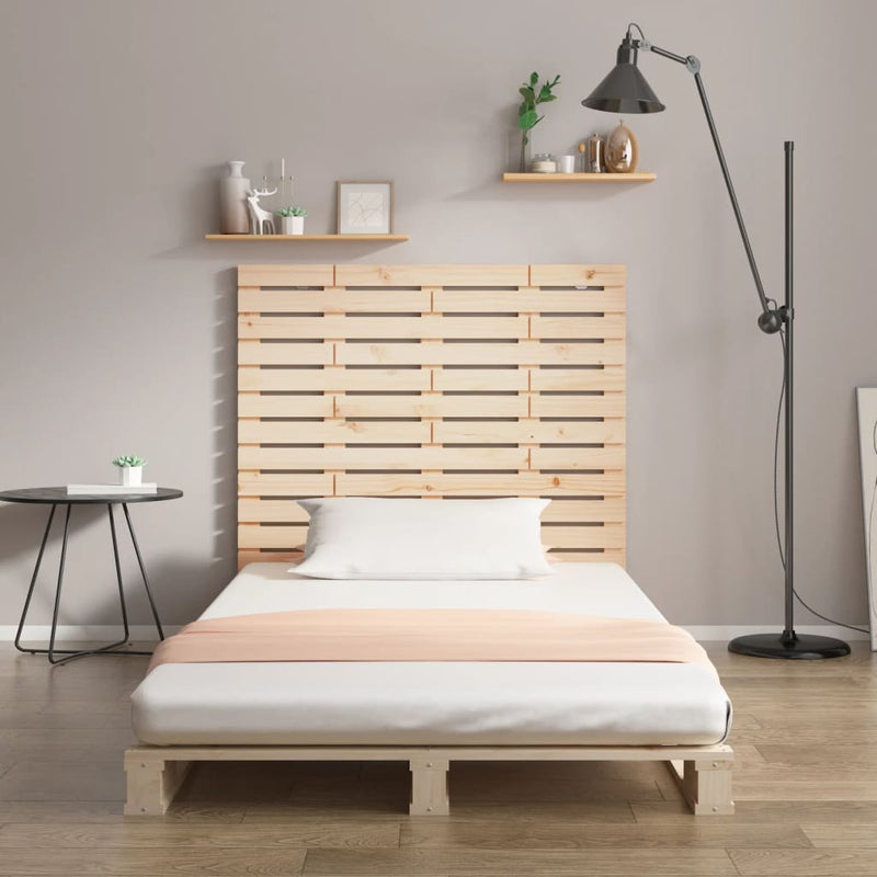 vidaXL tömör fenyőfa fali fejtámla 146 x 3 x 91,5 cm