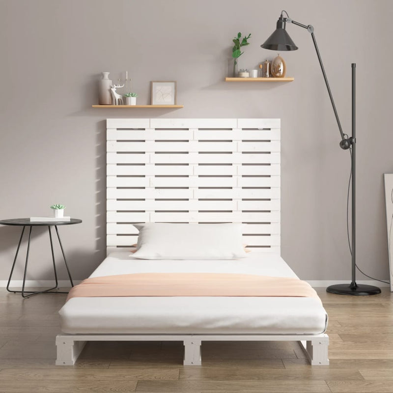 vidaXL fehér tömör fenyőfa fali fejtámla 146 x 3 x 91,5 cm
