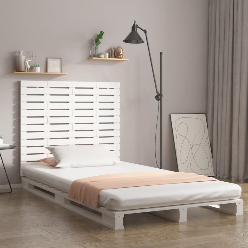 vidaXL fehér tömör fenyőfa fali fejtámla 146 x 3 x 91,5 cm