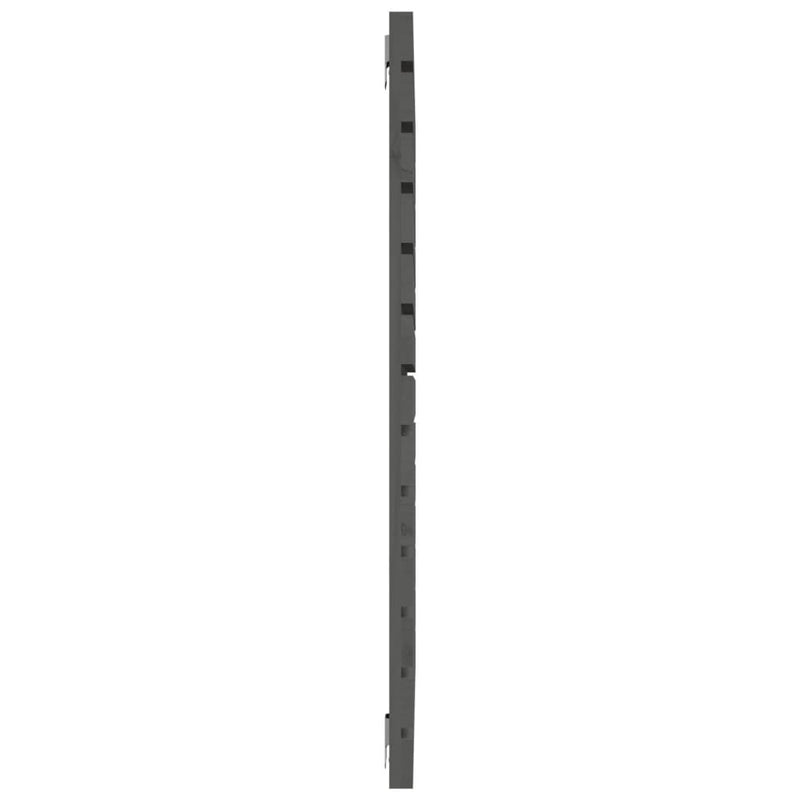 vidaXL szürke tömör fenyőfa fali fejtámla 146 x 3 x 91,5 cm