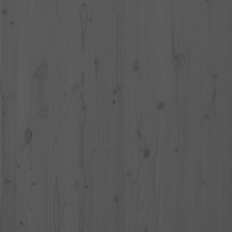 vidaXL szürke tömör fenyőfa fali fejtámla 146 x 3 x 91,5 cm