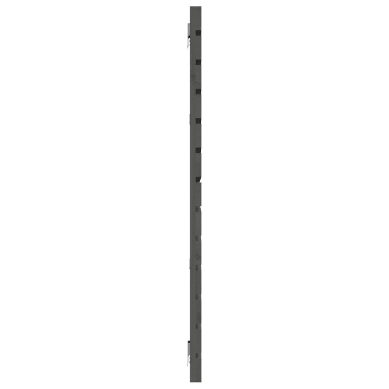 vidaXL szürke tömör fenyőfa fali fejtámla 166 x 3 x 91,5 cm