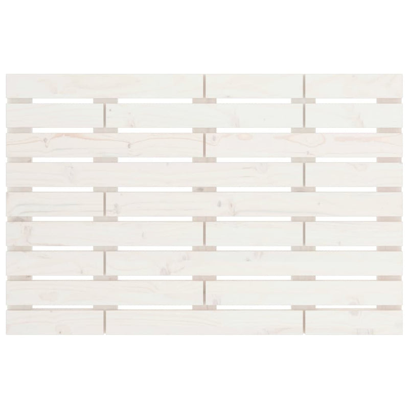 vidaXL fehér tömör fenyőfa fali fejtámla 106 x 3 x 63 cm